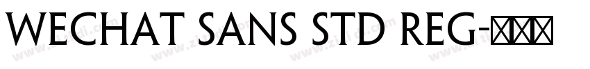 WeChat Sans Std Reg字体转换